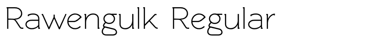 Rawengulk Regular