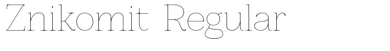 Znikomit Regular