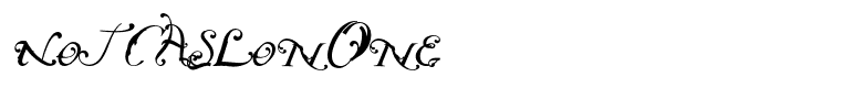 NotCaslonOne