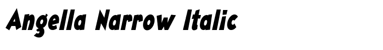 Angella Narrow Italic