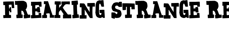 Freaking Strange Regular