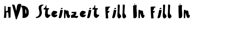 HVD Steinzeit Fill In Fill In