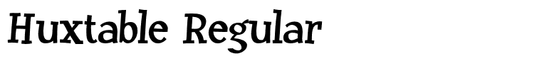 Huxtable Regular