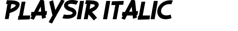 PLAYSIR Italic