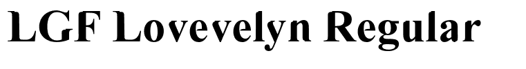 LGF Lovevelyn Regular