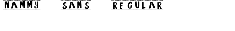 Nammy Sans Regular