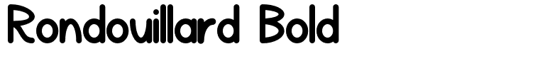 Rondouillard Bold