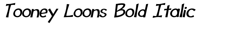 Tooney Loons Bold Italic
