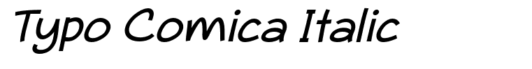 Typo Comica Italic