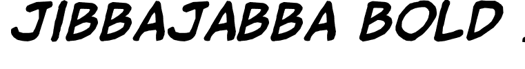 jibbajabba Bold Italic