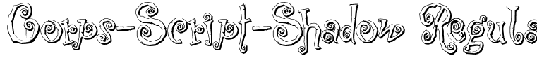 Corps-Script-Shadow Regular