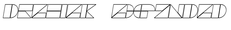 Drebiek Expanded Outline Italic