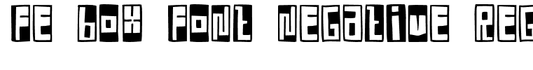 FE Box Font Negative Regular