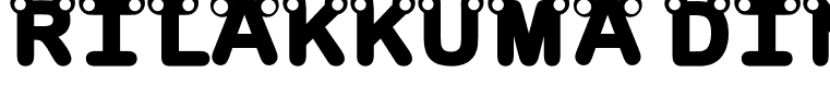 rilakkuma dingbat Bold