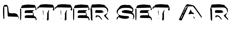 Letter Set A Regular