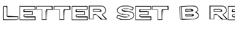 Letter Set B Regular