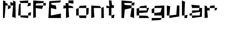 MCPEfont Regular