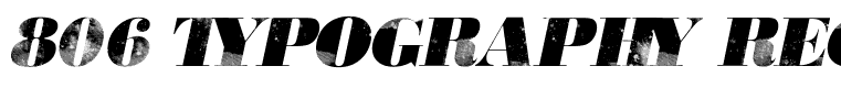 806 Typography Regular
