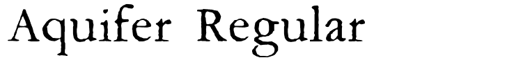 Aquifer Regular