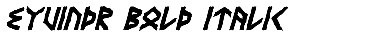 Eyvindr Bold Italic