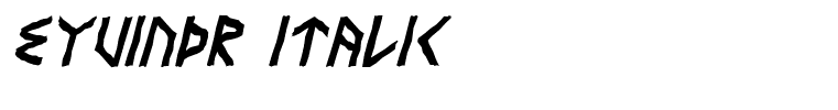 Eyvindr Italic