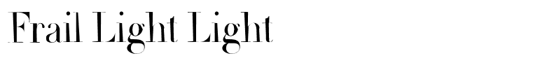 Frail Light Light