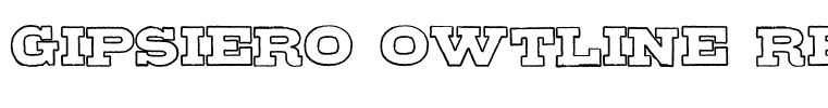 Gipsiero Owtline Regular