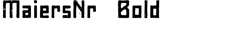MaiersNr8 Bold