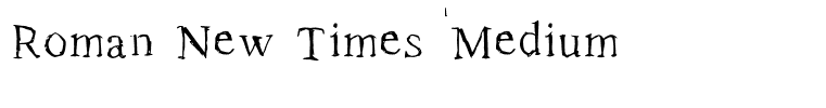 Roman New Times Medium