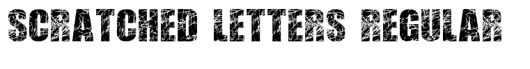 Scratched Letters Regular