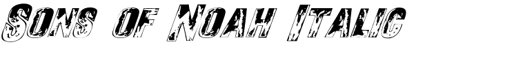 Sons of Noah Italic