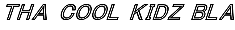 Tha Cool Kidz Black Italic