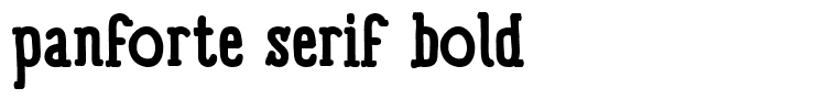 panforte serif bold