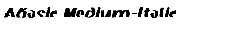 Akasic Medium-Italic