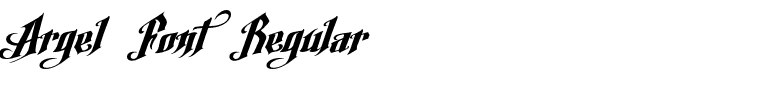 Argel Font Regular