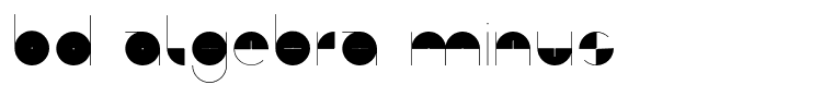 BD Algebra Minus