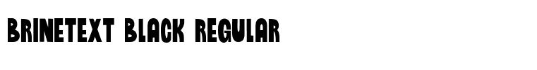Brinetext Black Regular