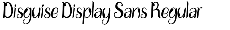 Disguise Display Sans Regular
