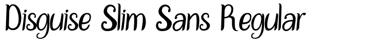 Disguise Slim Sans Regular