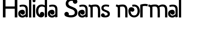 Halida Sans normal