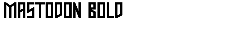 Mastodon Bold