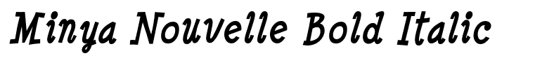 Minya Nouvelle Bold Italic