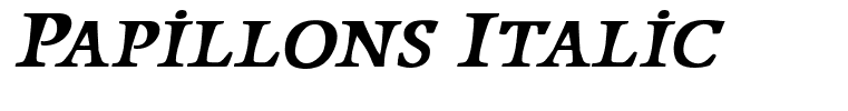 Papillons Italic