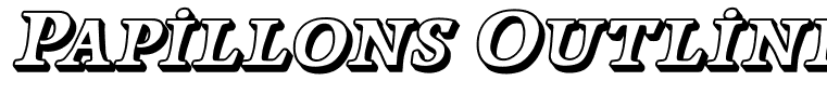 Papillons Outline Italic