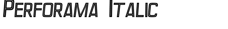 Perforama Italic