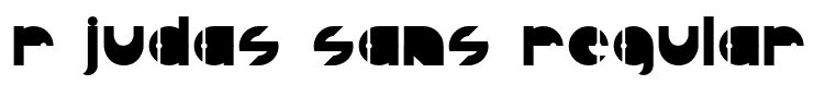 R Judas Sans Regular