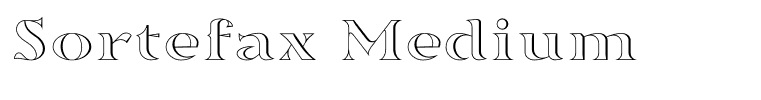 Sortefax Medium