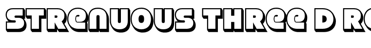 Strenuous Three D Regular