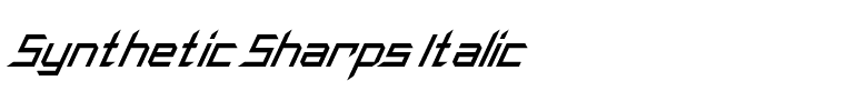 Synthetic Sharps Italic