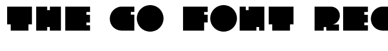The Go Font Regular